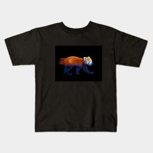 Red Panda Animal Wildlife Forest Nature Adventure Graphic Digital Painting Kids T-Shirt